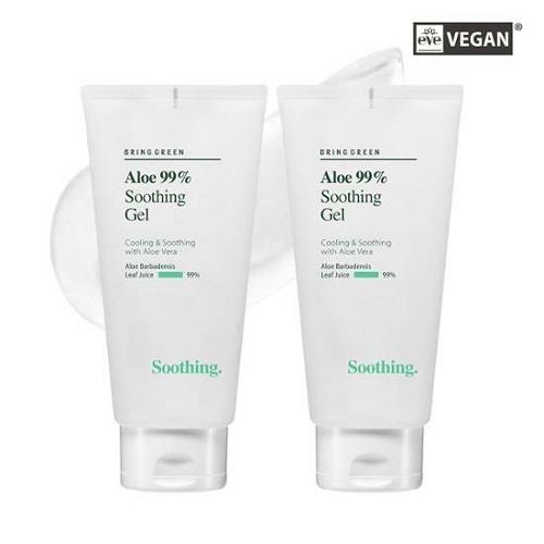BRING GREEN Aloe 99% Soothing Gel 10.14 fl. oz. Duo Set